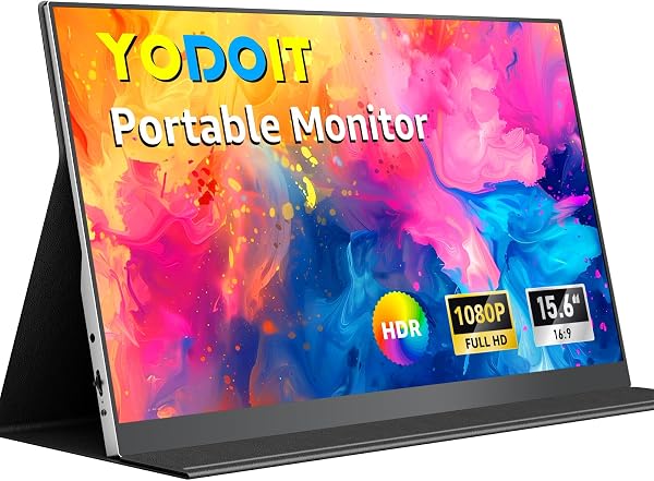 Yodoit Draagbare Monitor 15.6" 1920×1080 FHD Monitor Scherm IPS - outlet/retourdeal