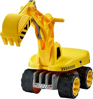 BIG 800055811 - Power Worker Max Digger Graafmachine, geel, tot 50 kg, zithoogte 24 cm, vanaf 3 jaar,meerkleurig