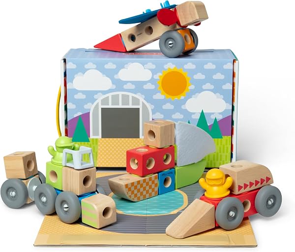 Melissa & Doug Blockables™ Voertuigen speelset - outlet/retourdeal
