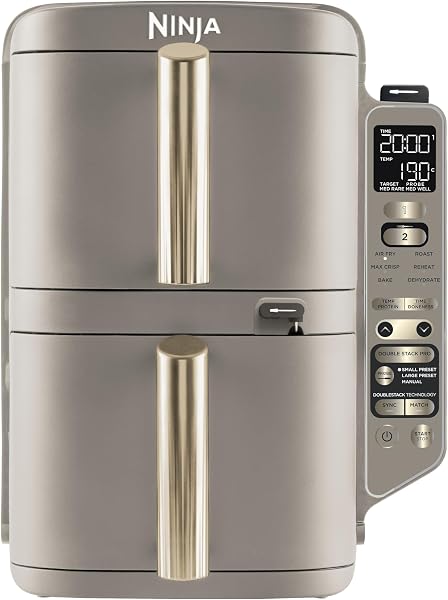 Ninja Double Stack XL Airfryer met Digitale Kookthermometer - tweedehands - zeer goed — outlet/retourdeal