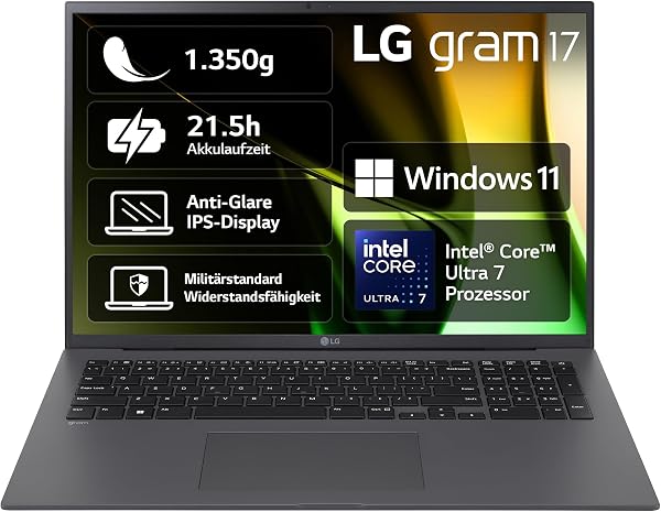 LG Gram 17Z90S-G Intel Core Ultra 7 155H Laptop 43.2 cm (17") WQXGA - outlet/retourdeal
