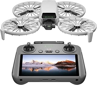 DJI Flip met RC 2-schermafstandsbediening, Volg Mij Drone met 4K UHD-volwassenencamera, < 249 g, 3-assige gimbalstabilisatie, 13 km videotransmissie, palmstart, 31 min vliegtijd