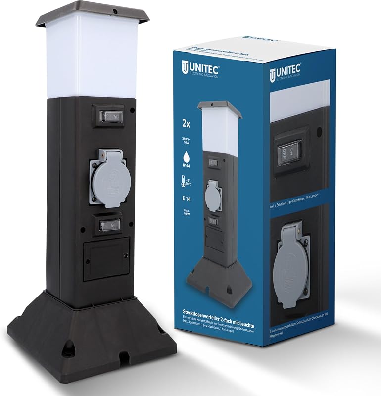UNITEC 44246 stekkerverdeler voor buiten - outlet/retourdeal