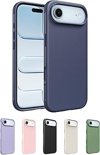 Belkin SheerForce Protect MagSafe compatible iPhone Air Hoesje, Dun, Krasbestendig, Antimicrobieel - Magnetisch Beschermhoesje, Transparant, Schokbestendig Beschermend iPhone Hoesje - Blauw