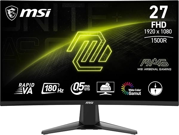 MSI MAG 27C6F 27 inch FHD gebogen gaming monitor - tweedehands - als nieuw — outlet/retourdeal