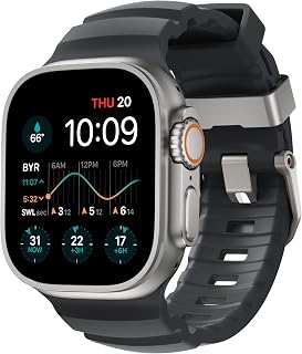 NOMAD Rocky Point Band voor Apple Watch 42/44/45/49 mm, ultieme krachtige horlogeband