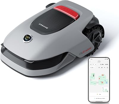 DREAME A1 Pro Intelligente Robotmaaier, Perimeter Draadloze Robotmaaier, App Bediening, OmniSense™ Technologie, Intuïtief Zonebeheer, Slimme Obstakelvermijding, Krachtige offroad-wielen