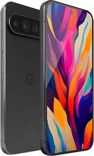Google Pixel 9 Pro XL - ontgrendelde Android-smartphone met Gemini, drievoudig achteruitrijcamerasysteem, 24-uurs batterij en 6,8-inch Super Actua-scherm - Obsidiaan, 128 GB