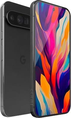 Google Pixel 9 Pro XL - ontgrendelde Android-smartphone met Gemini, drievoudig achteruitrijcamerasysteem, 24-uurs batterij en 6,8-inch Super Actua-scherm - Obsidiaan, 128 GB