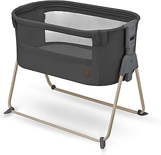 Maxi-Cosi Tori 2-in-1 co-sleeper, Slaapkamerwieg, 0 - circa 6 maanden, 0-9 kg, Ultracompact inklapbaar, Licht, 5 hoogtestanden, Draagbare co-sleeper met ademende netstof, Beyond Graphite