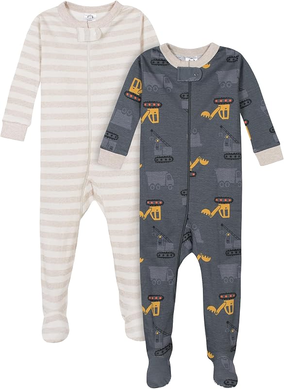 Gerber Baby Boys' 2-Pack Footed Pajamas - outlet/retourdeal