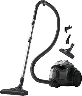 AEG Clean 6000 Stofzuiger Zonder Zak, AL61C2, Krachtige Motor met Cycloontechnologie, Harde Vloeren & Tapijten, Compact Design, Optimale Wendbaarheid, 1.6 Liter Stofcontainer, 74 dB, Zwart