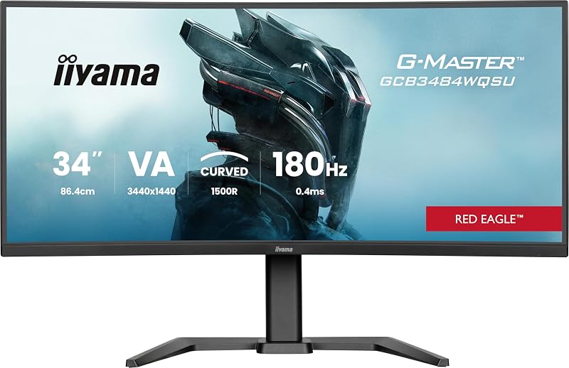 34" iiyama G-Master GCB3484WQSU-B1 Curved VA 180Hz - outlet/retourdeal