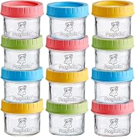 PandaEar (12 Pack Glazen Babyvoeding Opslag Potten - outlet/retourdeal