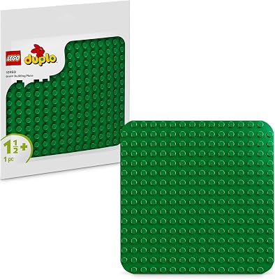 LEGO DUPLO Groene bouwplaat, Creatief en Educatief Speelgoed voor Peuters vanaf 18 maanden, Displaybasis Stimuleert Fantasierijke Rollenspellen, Montessori Cadeau voor Jongens en Meisjes 10460
