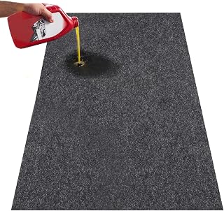 VEVOR Garagevloermat, 2,3 x 5,79 m, waterdichte bescherming tegen water, sneeuw, regen, modder en olie voor auto's, antislip, robuuste insluitingsmat met TPE-antilekachterkant, gemakkelijk schoon te