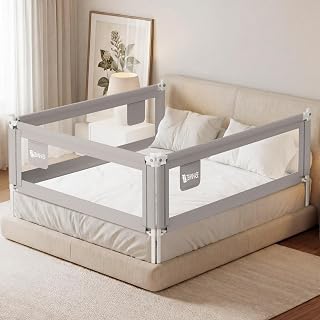 Bedhek, kinderbedhek voor verticaal heffen, veiligheidsbescherming, bedhek ter bescherming tegen vallen voor peuters, baby's en kinderen (200x76 cm)