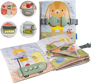 Taf Toys Montessori speelgoed voor 1/2/3 jaar oud activiteitenboek, voorschoolse leeractiviteiten voor peuters, drukbord, sensorische en fijne motoriek, met 12 sensorische peuteractiviteiten voor