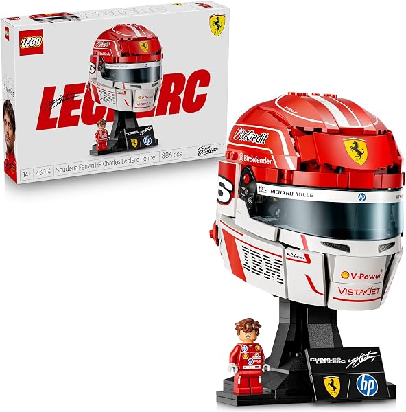 LEGO Editions Scuderia Ferrari HP Charles Leclerc Helmet - outlet/retourdeal