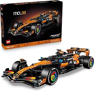 LEGO Technic McLaren MCL39 F1 Auto Bouwpakket voor Volwassenen – Verzamelbaar Formule 1 Raceauto met V6-Motor, Differentieel en DRS-Activering – Cadeau voor Race- en Motorsportfans – 42228