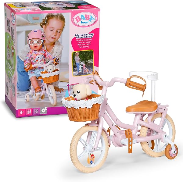 BABY born Fiets met Lucky voor 43 cm poppen - outlet/retourdeal