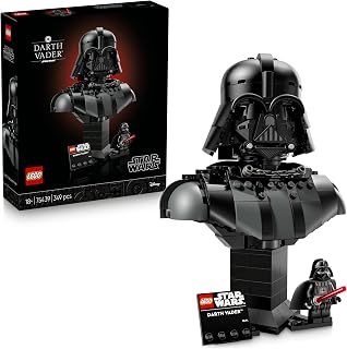 LEGO Star Wars 75439 Darth Vader Bust - Display Model Kit for Adults incl. Collectible Sith Minifigure w/Red Lightsaber - DIY Shelf or Room Decor - Gift Idea for A New Hope Fans