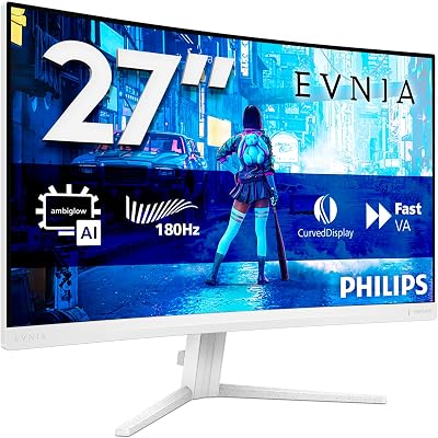 Philips Evnia 27M2C5201L 27" FHD Curved Gaming Monitor - tweedehands - als nieuw — outlet/retourdeal