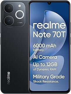Smartphone Realme NOTE 70T 4 GB RAM 128 GB 6,74" Unisoc Nero
