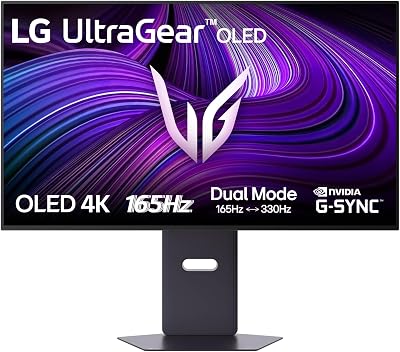 LG Ultragear 32GX850A-B.AEU Gaming-monitor voor pc, 32 inch, OLED-paneel, UHD-resolutie (3840 x 2160), 0,03 ms 165 Hz, DisplayHDR400 True Black, DCI-P3 98,5% (CIE1976), FreeSync Premium Pro, G-Sync