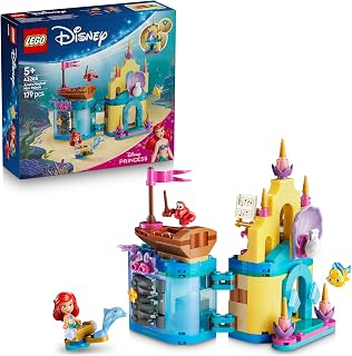 LEGO Disney Ariëls Magische Minipaleis – Bouwpakket Incl. Micro-pop met Sebastian en Flounder Figuurtjes – Cadeau voor Meisjes vanaf 5 Jaar – 43285