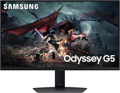 Samsung Odyssey G50D PC-monitor 27 inch 180 Hz, 1 ms, Fast IPS-paneel, QHD-resolutie: 2560 x 1440, AMD FreeSync, Auto Source Switch +, HDR400, verstelbare standaard, DisplayPort, HDMI