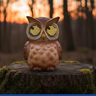 Maximex LED tuinfiguur uil Mod. Blinky Eyes
