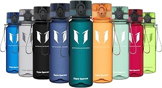 Super Sparrow Waterfles Kinder 500ml – BPA-vrije Tritan Drinkfles, Lekvrij & Morsvrij – Lichtgewicht Herbruikbare Sportfles voor School, Sport, Fitness en Fietsen