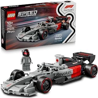 LEGO Speed Champions Audi Revolut F1 Team R26 Racewagen – Speelgoed Auto Bouwpakket voor Kinderen met Verzamelbare Coureur Minifiguur – Cadeau voor Jongens, Meisjes en Fans vanaf 10 Jaar 77259