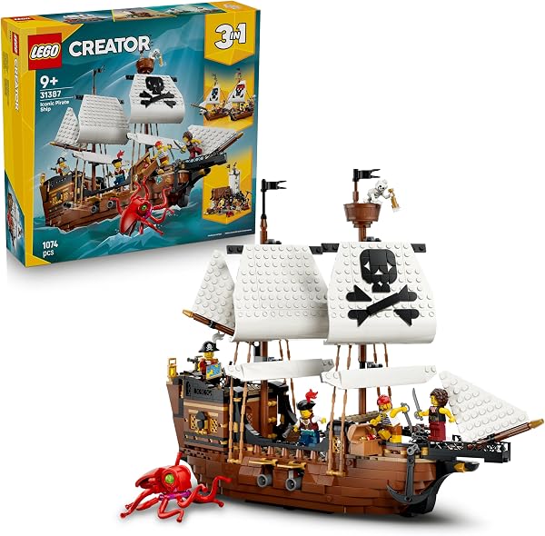LEGO Creator 3-in-1 Klassiek Piratenschip Speelgoed - outlet/retourdeal