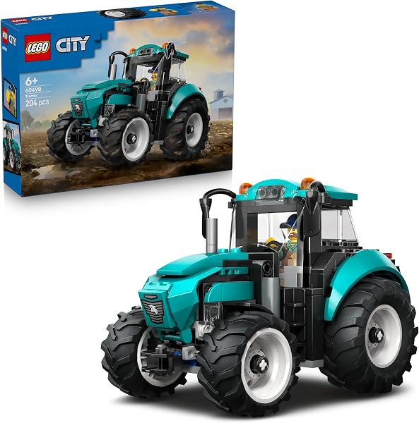 LEGO City Tractor Toy Farm Vehicle Model Building Kit with a Farmer - outlet/retourdeal