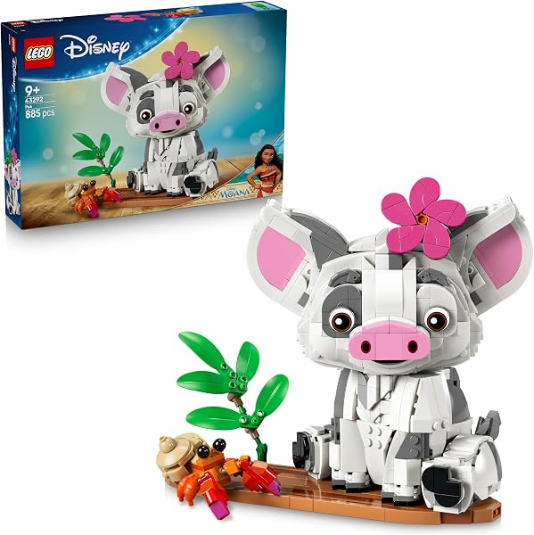 LEGO Disney Vaiana Pua Bouwbaar Dieren Speelgoed voor Kinderen met - outlet/retourdeal