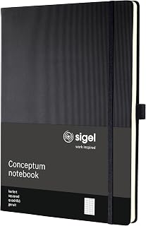 CO111 Notizbuch Conceptum ca. A4 kariert schwarz: Notebook Conceptum, Classic, Hardcover