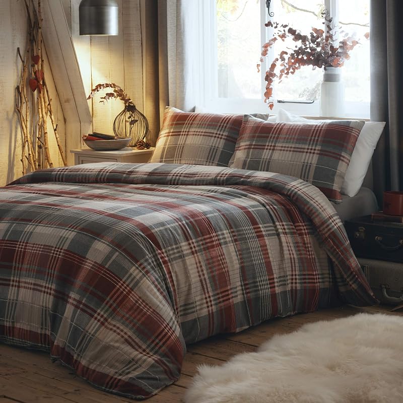 Dreams & Drapes Connolly-100% geborstelde dekbedovertrekset - outlet/retourdeal