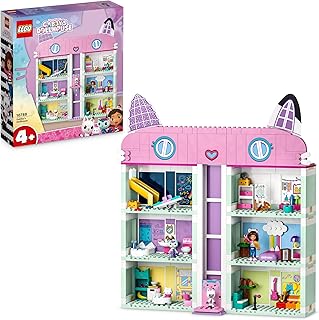 LEGO Gabby's poppenhuis Gabby's poppenhuis, Huis Speelgoed voor 4 jaar en ouder met Gabby, Pandy Poek, Cakey en Meerminkat Figuren, Cadeau voor Meisjes en Jongens 10788
