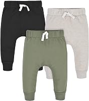Gerber Baby Boys' Toddler 3-Pack Jogger Pants - outlet/retourdeal
