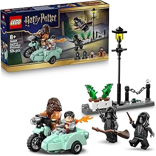 LEGO Harry Potter Hagrid en Harry’s Ligusterlaan Ontsnapping Bouwpakket voor Kinderen - Motor Speelgoed met 4 Minifiguren incl. 2 Dooddoeners - Cadeau voor Jongens en Meisjes vanaf 8 Jaar - 76459