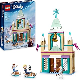 LEGO Disney Frozen Kasteel Van Arendelle – Prinses Arendelle Frozen Kasteel Bouwpakket – Incl. Anna en Elsa Poppetjes Plus Olaf en Pinguïn Figuren – Cadeau voor Meisjes Vanaf 5 Jaar – 43265