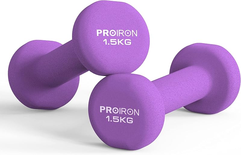 PROIRON Neopreen Halter,Gewichten,1kg 1.5kg 2kg 3kg 4kg 5kg 8kg 10kg - outlet/retourdeal