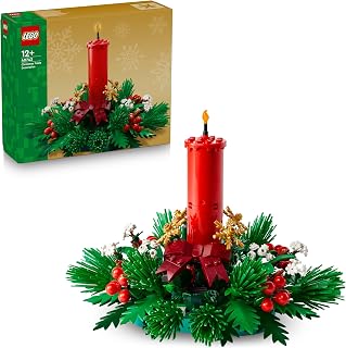 LEGO Kersttafeldecoratie - Speelgoed voor Kinderen met Rode Bessen, Gouden Sterren en Groen Blad - Familieactiviteit - Kerstdecoratie - Cadeau voor Meisjes, Jongens en Tieners vanaf 12 Jaar - 40743