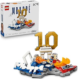 LEGO Editions Kylian Mbappé – Voetbalhoogtepunten - 3D-Bouwpakket voor Kinderen met Verzamelbaar Voetbalpoppetje - Kinderkamer Decoratie - Cadeau voor Jongens, Meisjes en Fans vanaf 10 Jaar 43013