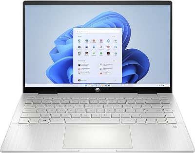 HP Pavilon x360 14-ek1255ng 14 inch FHD IPS touchscreen laptop (Intel Core i5-1335U, 16 GB RAM, 512 GB SSD, Intel Iris Xe, Windows 11), laptop zilver, AZERTY-toetsenbord