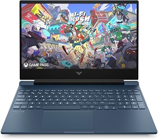 HP Victus 15-fa2030ns Gaming Laptop 38,1 cm (15 inch), FHD, Intel Core 7-240H, 16GB RAM, 1TB SSD, NVIDIA RTX 5060, FreeDos, Blauw, Spaans QWERTY-toetsenbord