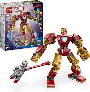 LEGO Marvel Iron Man mecha vs. Ultron Bouwbaar Superhelden Speelgoed voor 6 jaar en Ouder met 2 Minifiguren en Rollenspel Accessoires, Kinderkamer Decoratie, Cadeau voor Jongens en Meisjes 76307