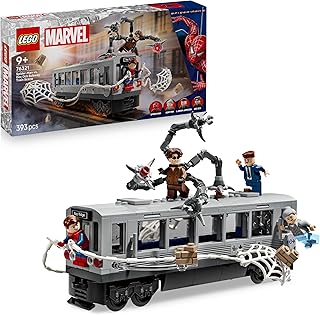 LEGO | Marvel Spider-Man vs. Doc Ock Metroscène – Rollenspellen Bouwpakket voor Kinderen met 4 Speelgoed Minifiguren – Superheld Cadeau voor Jongens vanaf 9 Jaar en Film Fans – 76321